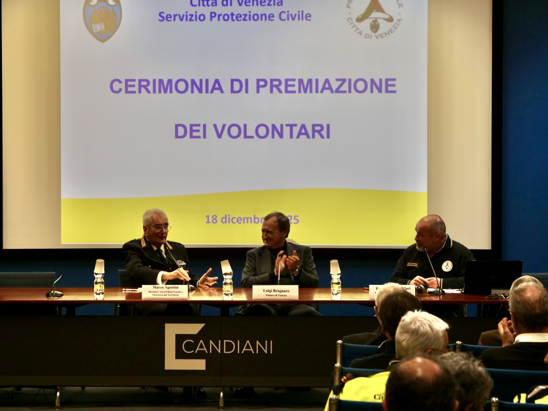 Cerimonia premiazioni volontari Protezione Civile 2025