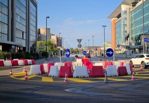 Rotonda via Torino viale Ancona