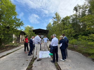Il sindaco Venturini in sopralluogo all'area del Parco Piraghetto
