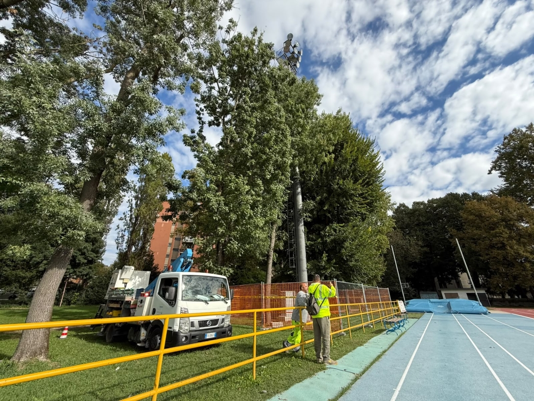 Nuovo impianto illuminazione Centro Atletica San Giuliano