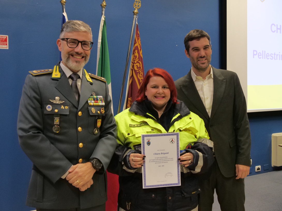 Cerimonia premiazioni volontari Protezione Civile 2025