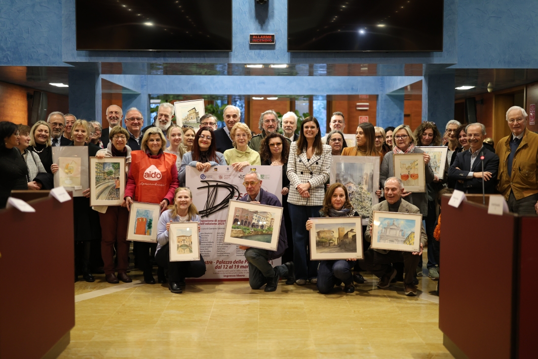 D-segni di Solidarietà cerimonia donazione dipinti