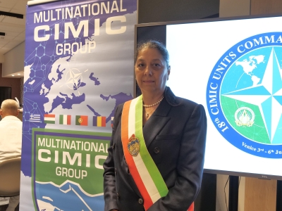 assessore Pesce alla 18. Conferenza dei Comandanti delle Unità Cimic