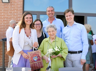 Ermelinda Damiano ha incontrato la centenaria  Olga Neerman