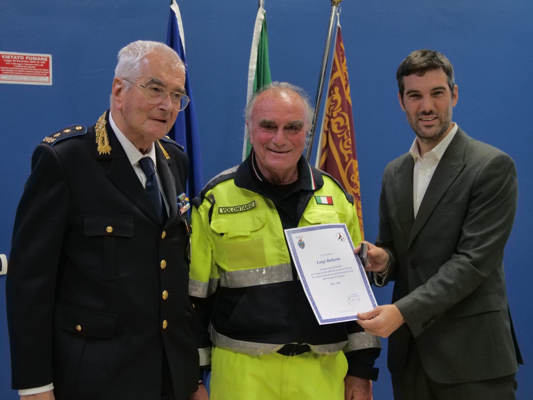 Cerimonia premiazioni volontari Protezione Civile 2025