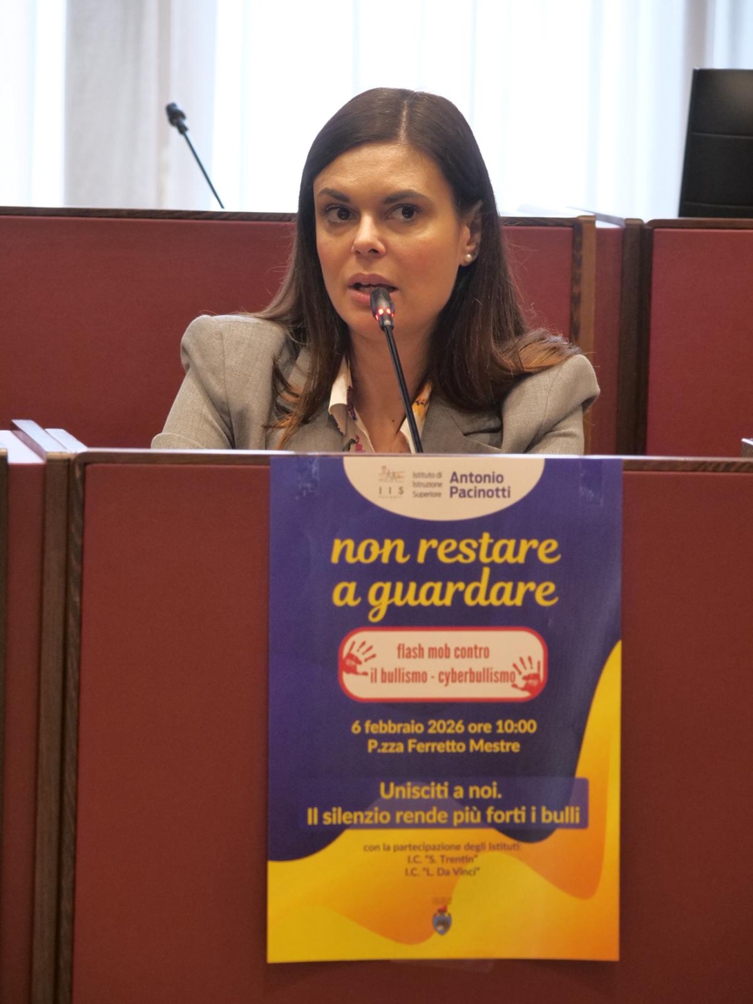 La presidente Damiano alla c.s. flashmob contro il bullismo - Non restare a guardare