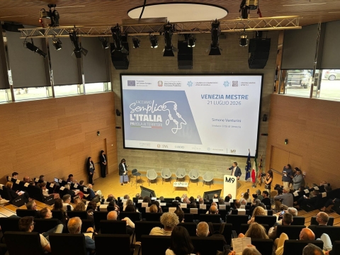 Il sindaco Venturini all'M9 al convegno Facciamo Semplice l'Italia con il ministro Zangrillo