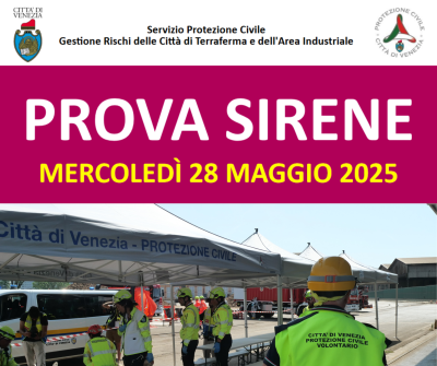 Prova sirene Marghera maggio 2025