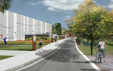 Rendering riqualificazione dell'area Ca' Bianca al Lido