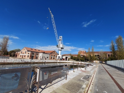 Bacino di carenaggio all'Arsenale Nord di Venezia