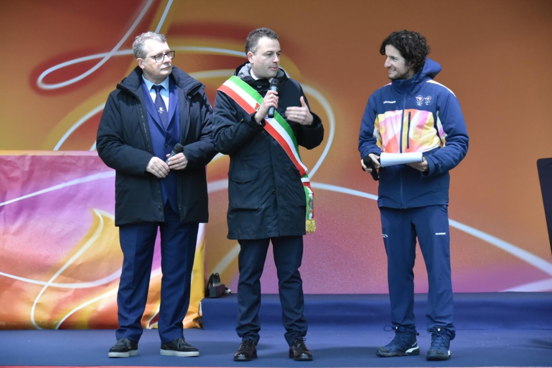 Fiamma paralimpica a Venezia