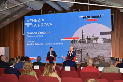 Il sindaco Venturini all'evento di Panorama On The Road - Venezia