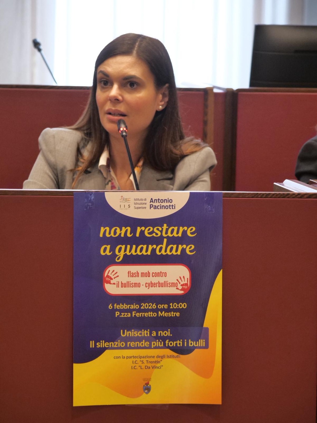 La presidente Damiano alla c.s. flashmob contro il bullismo - Non restare a guardare