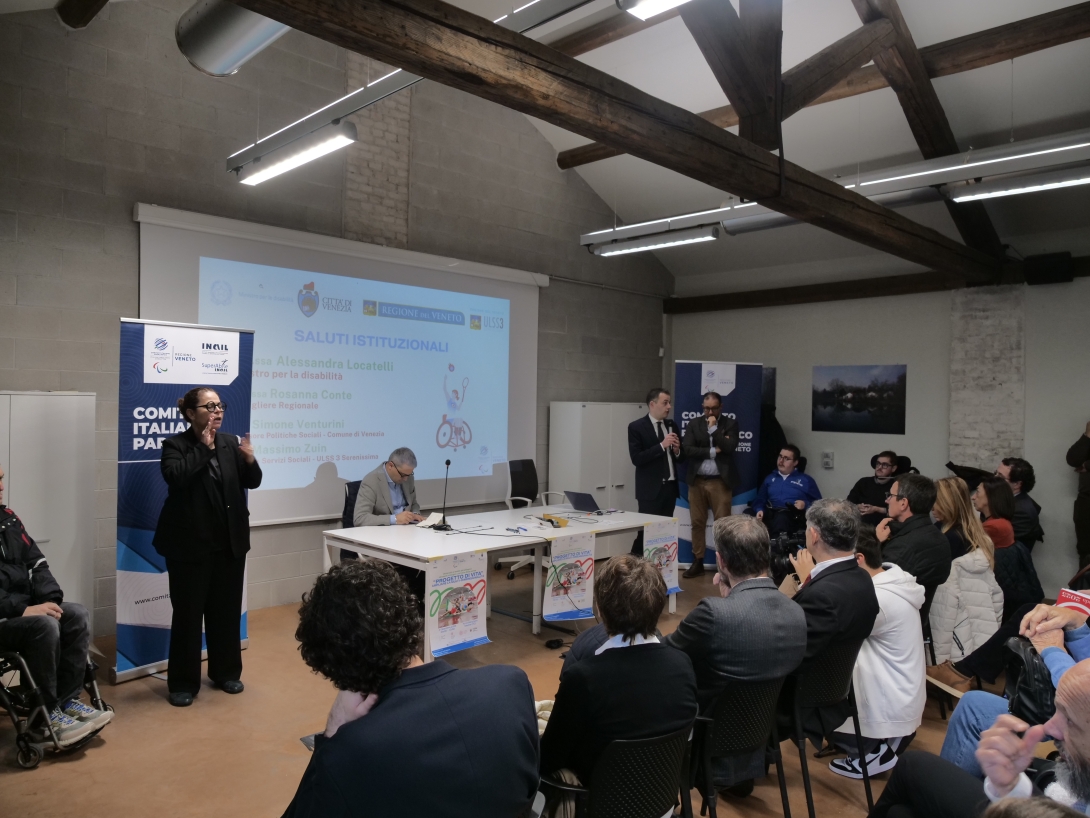 Venturini a convegno sport paralimpico veneto