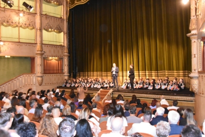 Il sindaco Simone Venturini al teatro Goldoni per il saggio di fine anno dell'istituto San Giuseppe di Venezia