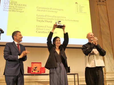 Biennale danza 2025: Leone carriera  Twyla Tharp
