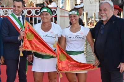 Regata Storica 2026 - Donne su Mascarete a due remi equipaggio vincitore