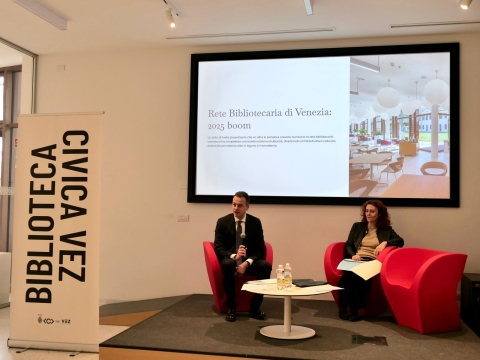 Venturini alla Vez per conferenza stampa biblioteche 