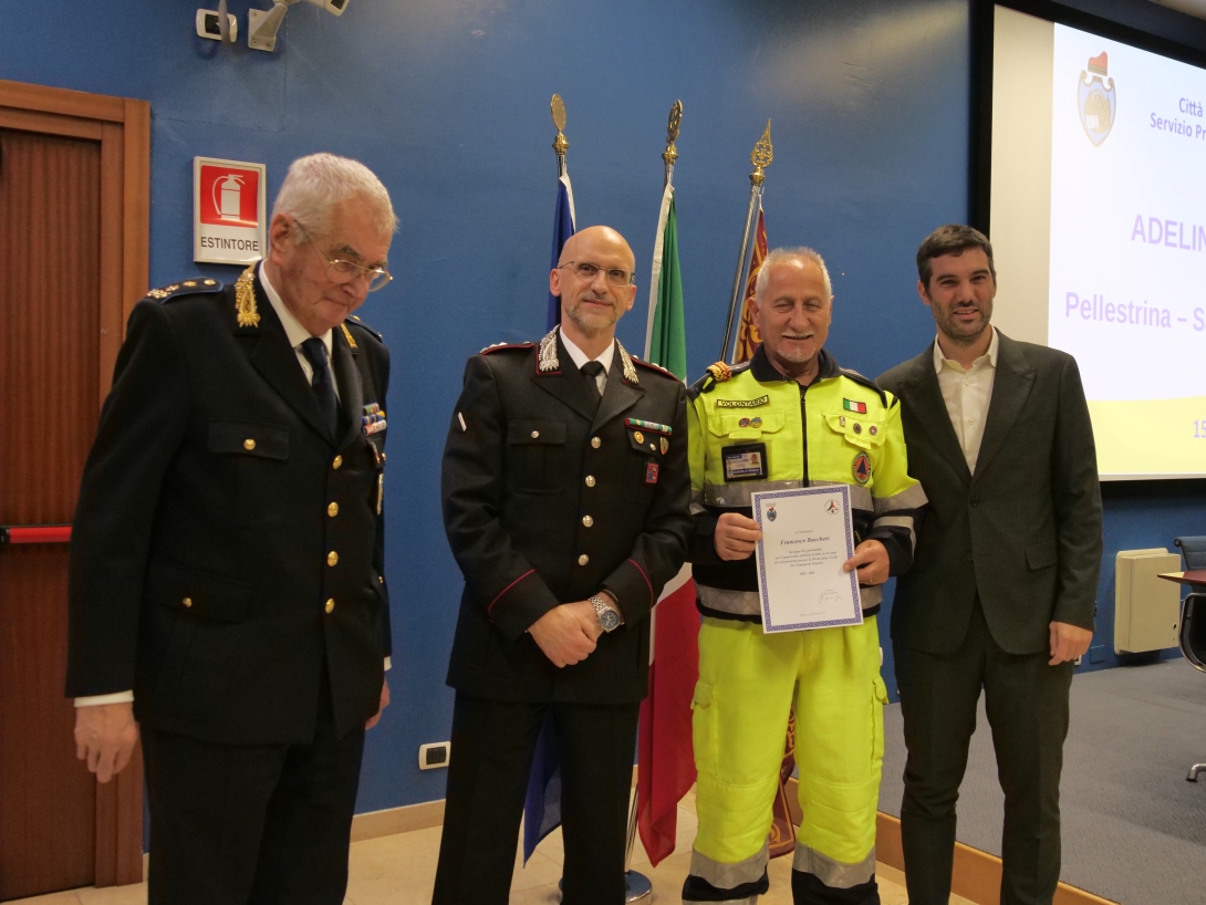 Cerimonia premiazioni volontari Protezione Civile 2025