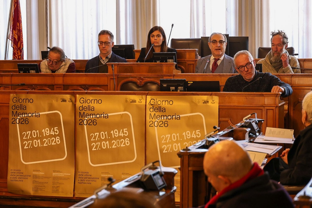 La presidente Damiano alla conferenza stampa Giorno della Memoria 2026