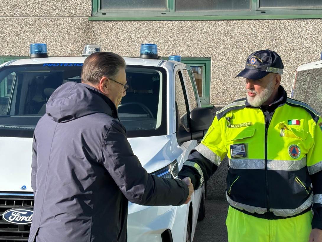 Il vicesindaco Vallotto in sopralluogo alla sede della Protezione Civile Comunale