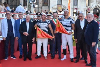 Regata Storica 2026 - Gondolini a due remi equipaggio vincitori