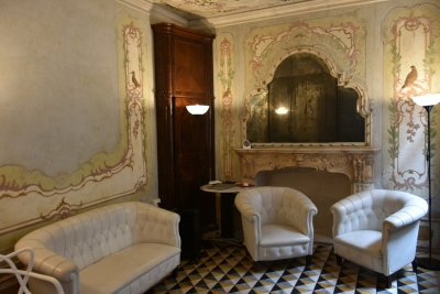 L'assessore Mar alla conferenza stampa restauro del Casino Venier