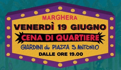 Cena di quartiere ai giardini di piazza Sant’Antonio