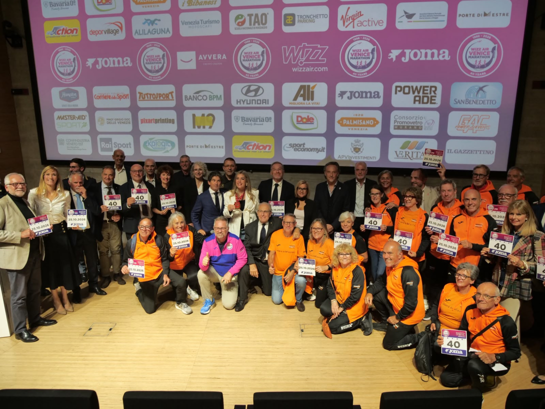 Meggetto alla presentazione della 40esima Wizz Air Venicemarathon