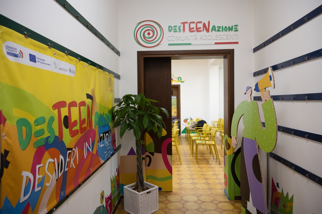 Venturini all'inaugurazione progetto DesTEENazione a Mestre