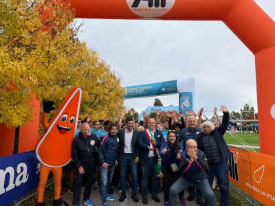 Il consigliere Mestriner al Parco San Giuliano per Alì Family Run
