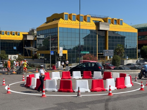 Nuova Rotatoria di Viale Ancona a Mestre