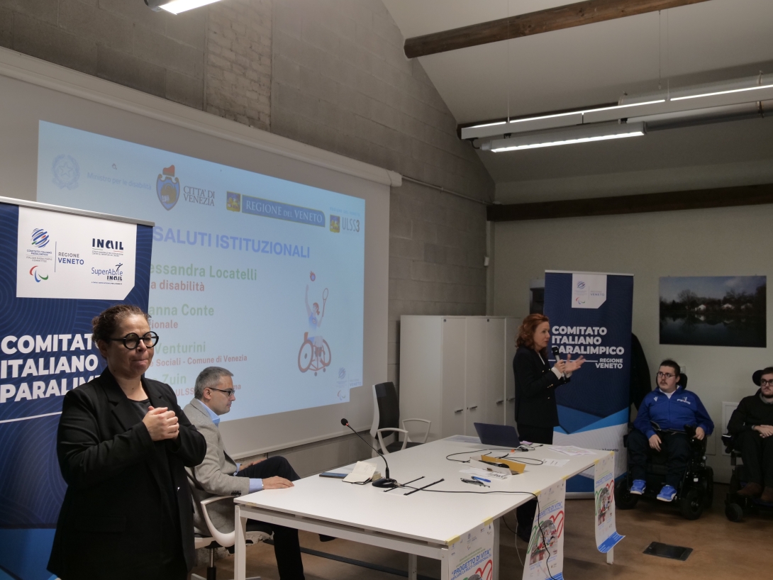Venturini a convegno sport paralimpico veneto