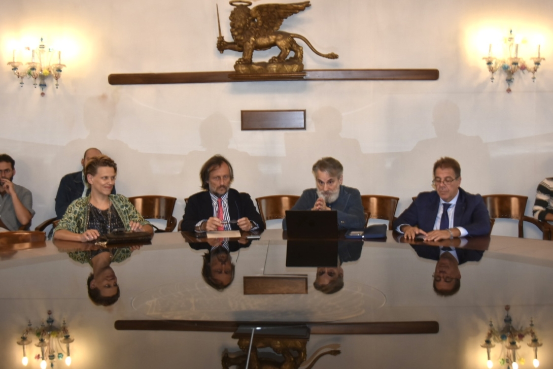 L'assessore Romor alla presentazione di Radar Venezia - Venice Fashion Week