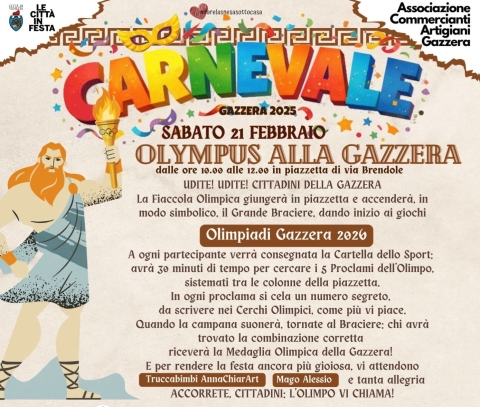 Carnevale Olympus 2026 Gazzera