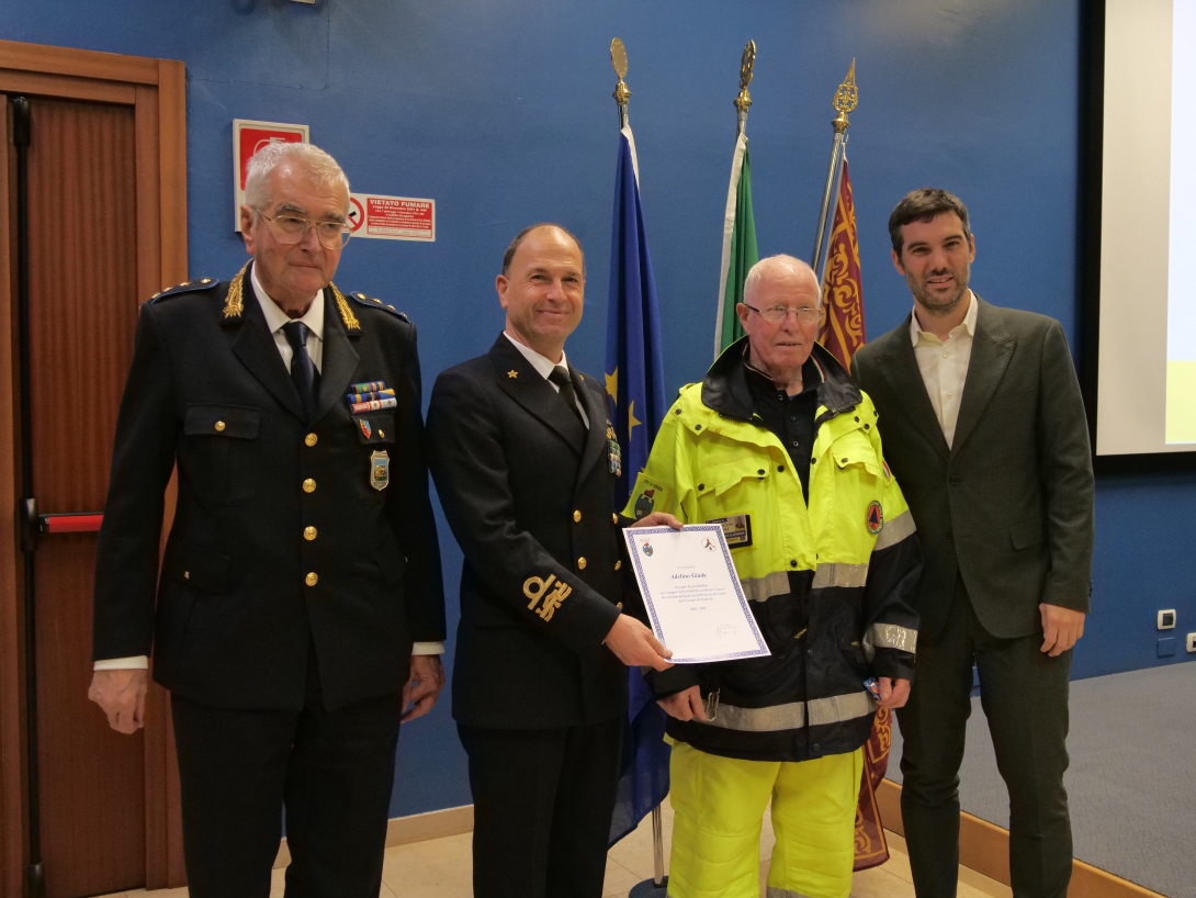 Cerimonia premiazioni volontari Protezione Civile 2025