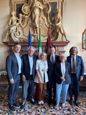 sindaco Venturini riceve a Ca' Farsetti l'imprenditore Frank Gotthardt