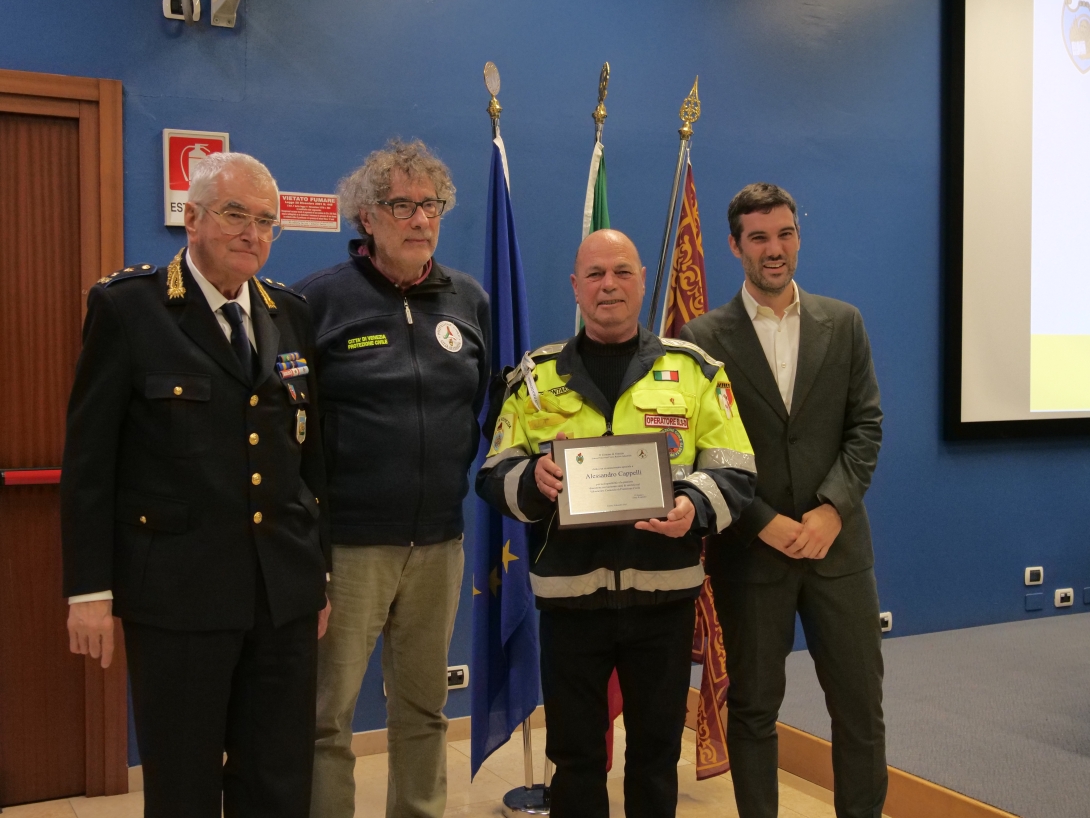 Cerimonia premiazioni volontari Protezione Civile 2025