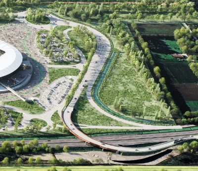 Viadotto Bosco dello Sport rendering