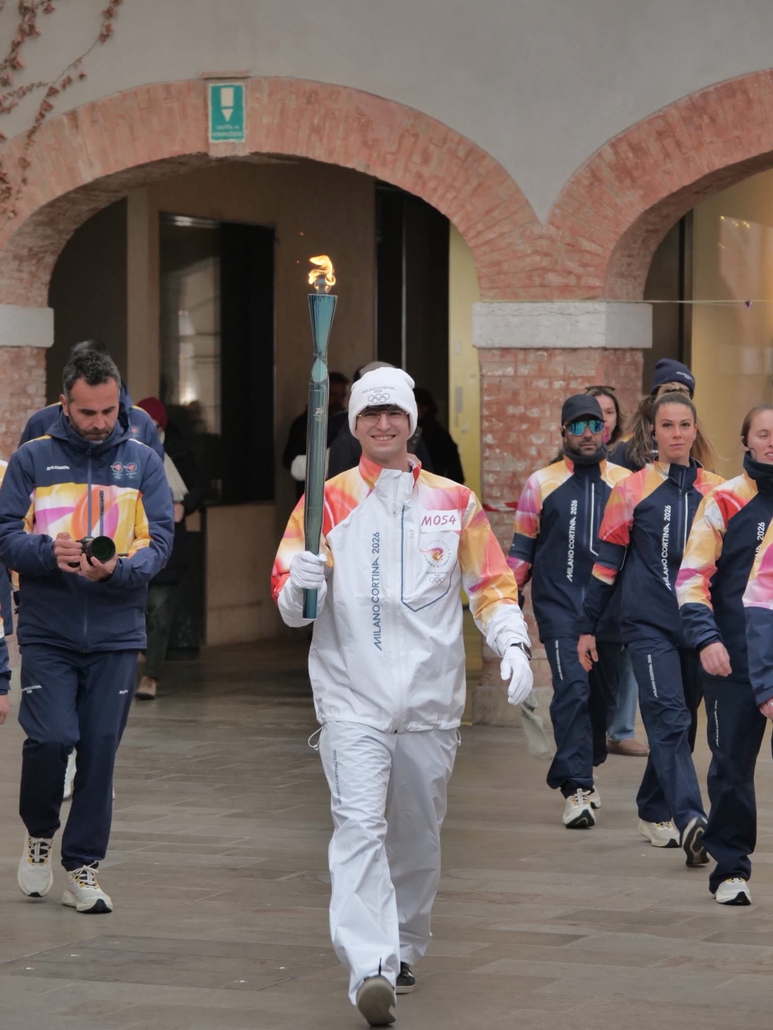 Viaggio fiamma olimpica Mestre