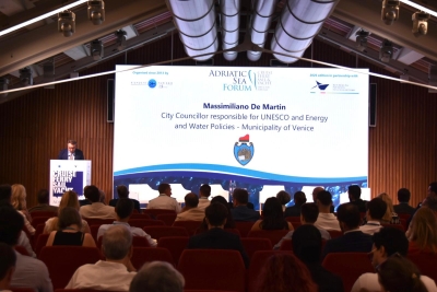il consigliere delegato De Martin al forum Adriatic Sea Forum