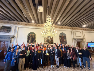 Meggetto alle premiazioni società sportive in sala del Consiglio Comunale