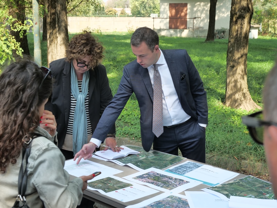 Il sindaco Venturini in sopralluogo al Terraglio