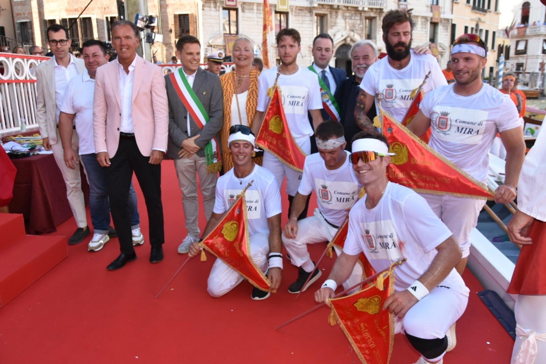 Regata Storica 2026 - Caorline a sei remi equipaggio vincitore