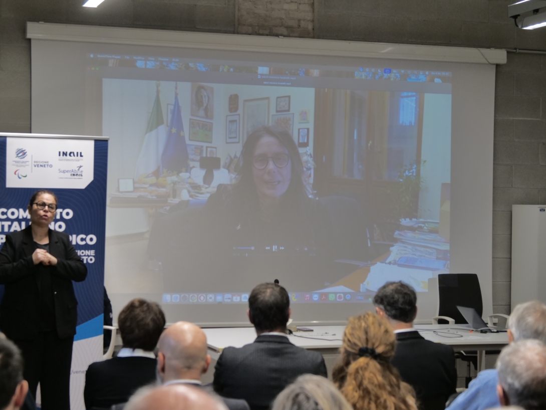 Venturini a convegno sport paralimpico veneto