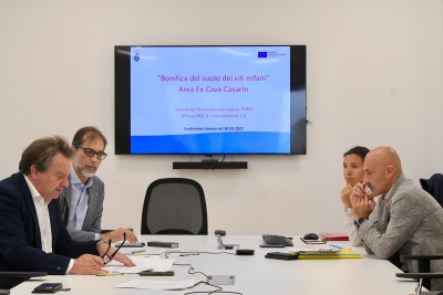 conferenza stampa via lavori terzo lotto bonifica ex area Casarin