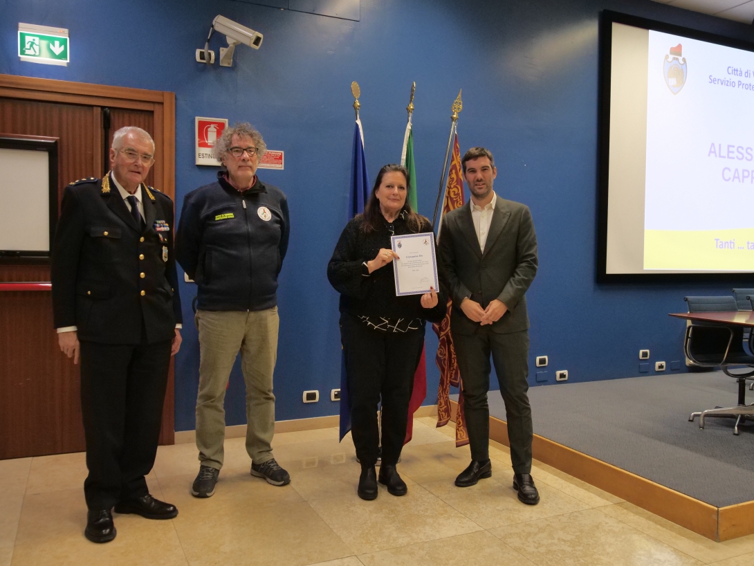 Cerimonia premiazioni volontari Protezione Civile 2025