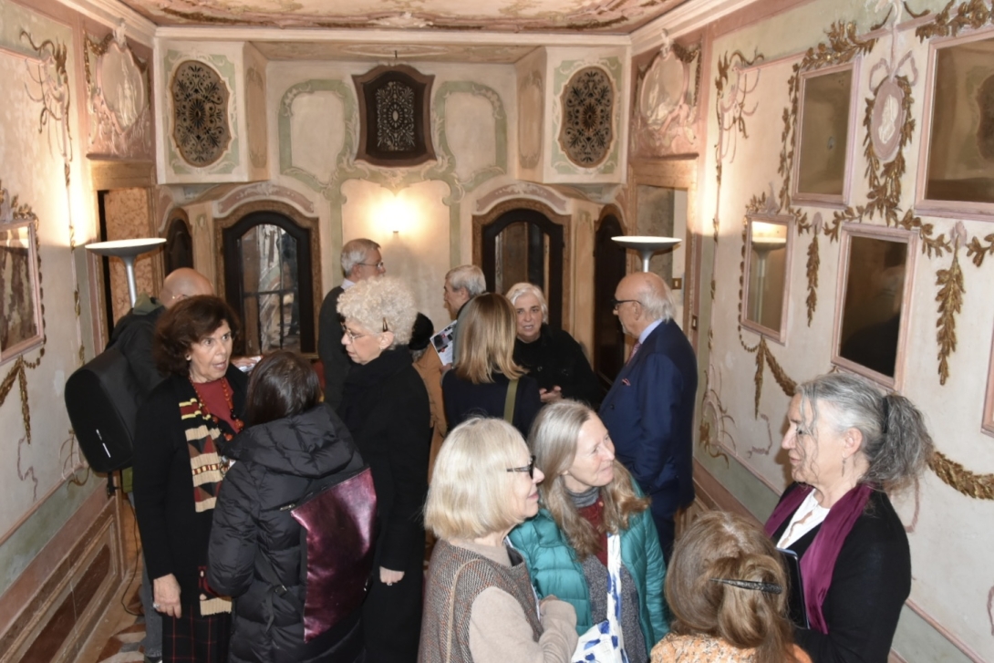 L'assessore Mar alla conferenza stampa restauro del Casino Venier