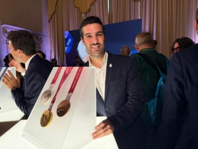 Il vicesindaco Tomaello alla presentazione ufficiale delle medaglie dei Giochi Olimpici e Paralimpici Milano 