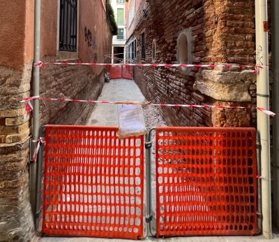 San Polo - Ramo del Tamossi chiuso per lavori in corso